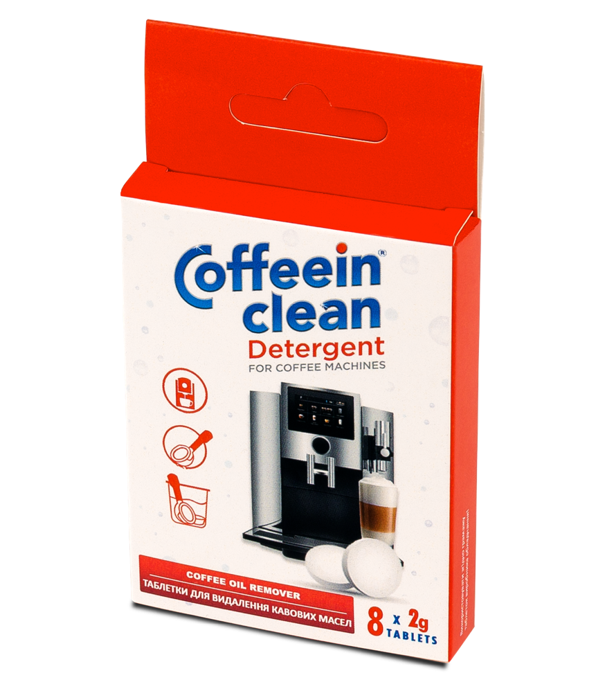 Coffeein clean DETERGENT 2g – Tablete p/u curățarea aparatelor de cafea (8 buc.)